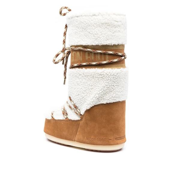 Moon Boot Shearling Boot Whiskey/Off White - 39/41 - Picture 4 of 5